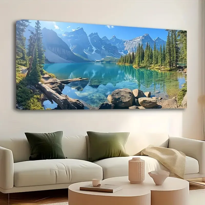 Бирюзовый цвет Воды и снежные пики Алмазная вышивка Мозаика 5D DIY Алмазная картина Квадратная круглая вышивка крестиком ручной работы