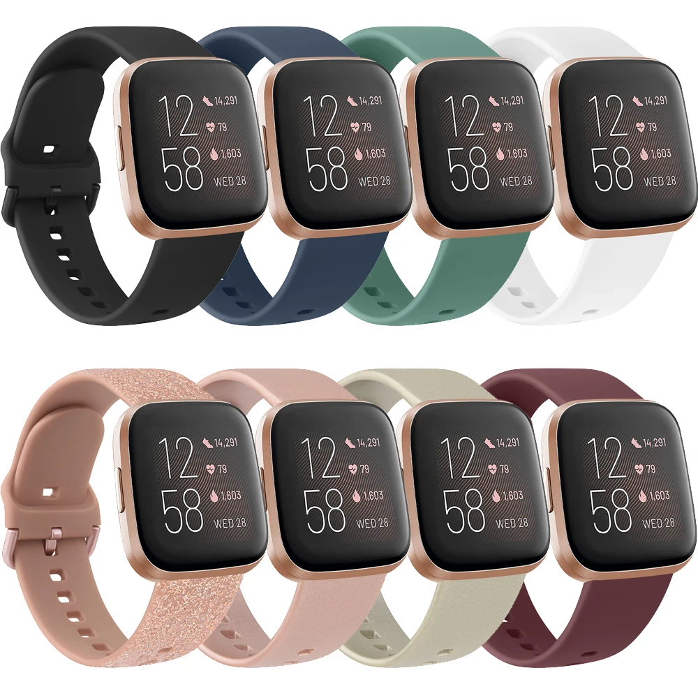 Silicone Strap for Fitbit Versa 2 Versa 1 Band Replacement Watchband Wristband Bracelet for Fitbit Versa Lite 2 Strap Smartwatch