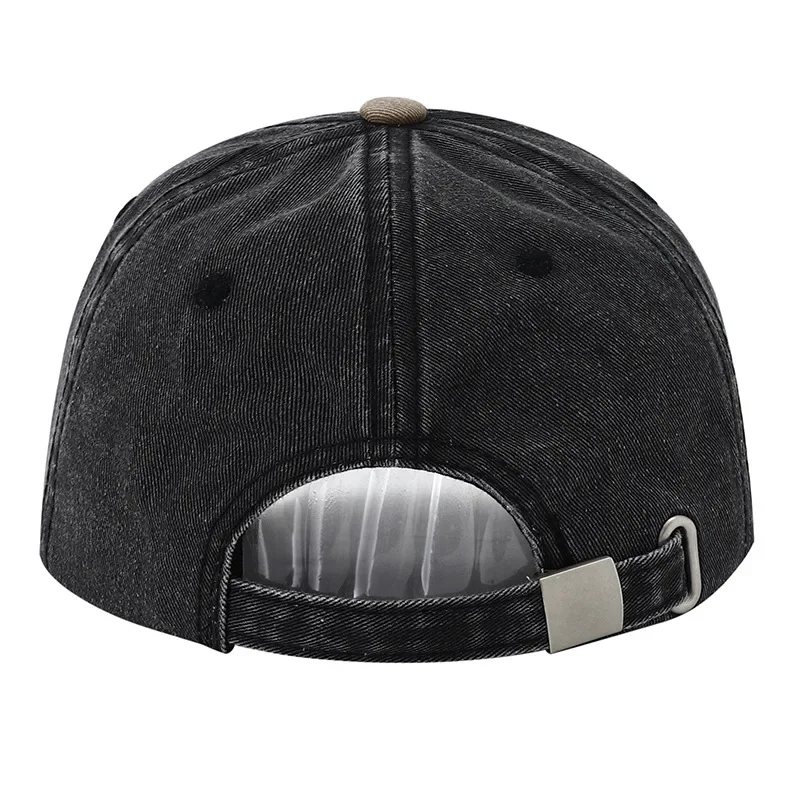 남성 힙합 레트로 빈티지 야구 모자, 와이드 브림 스냅백 모자, 여성용 데님 모자, 6 패널, 2024 신상 디자이너 Y2k