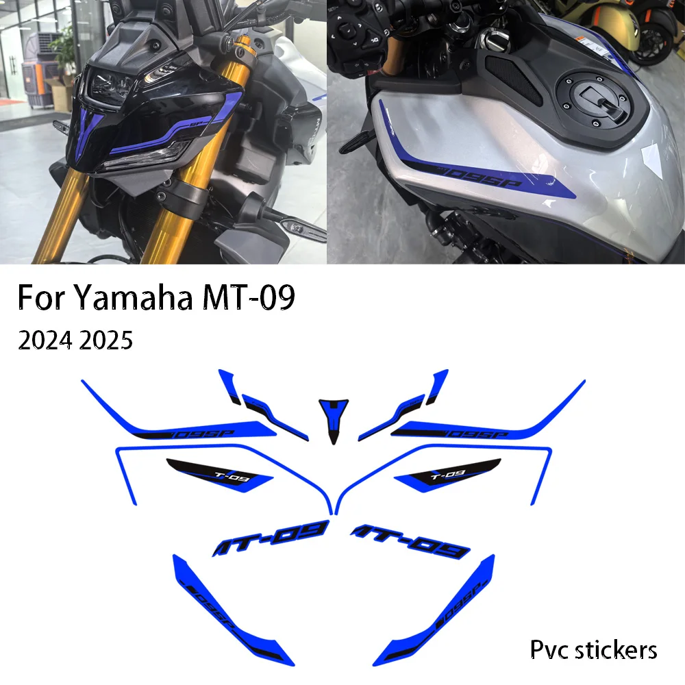 

For Yamaha MT-09 MT09 MT 09 SP Motorcycle Tank Swing Arm Stickers Decals Fairing Front Face Fender 2024 2025