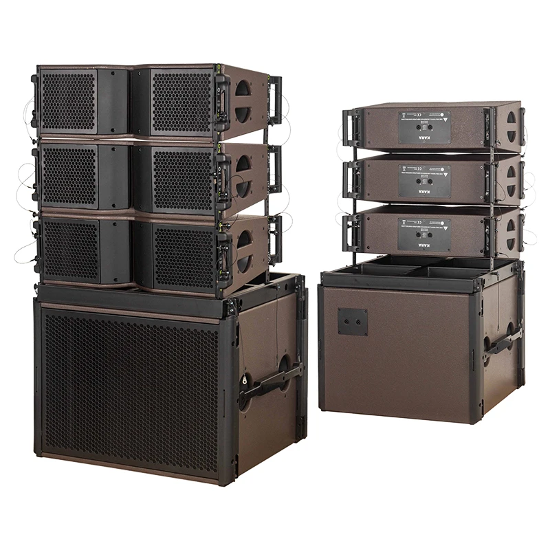 Professional Speakers Audio Sound Equipment Hanging Stage Church Active Passive Dual 8 Inch Compact Line Array Speaker System