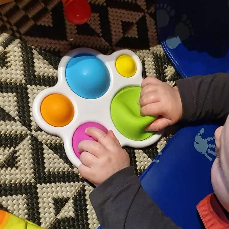 Tablero de ejercicio Montessori para bebé, juguete infantil, sonajero, rompecabezas colorido, desarrollo de inteligencia, Educación Temprana, entrenamiento intensivo