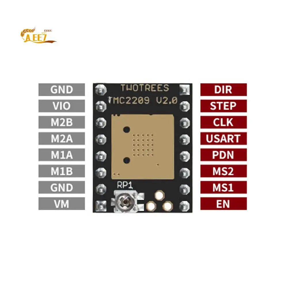 

AEE7-3D Printer TMC2209 V2.0 Upgraded Version 42 Stepper Motor Driver For Reprap Ramps1.4 MKS Prusa I3 Ender-3 Pro