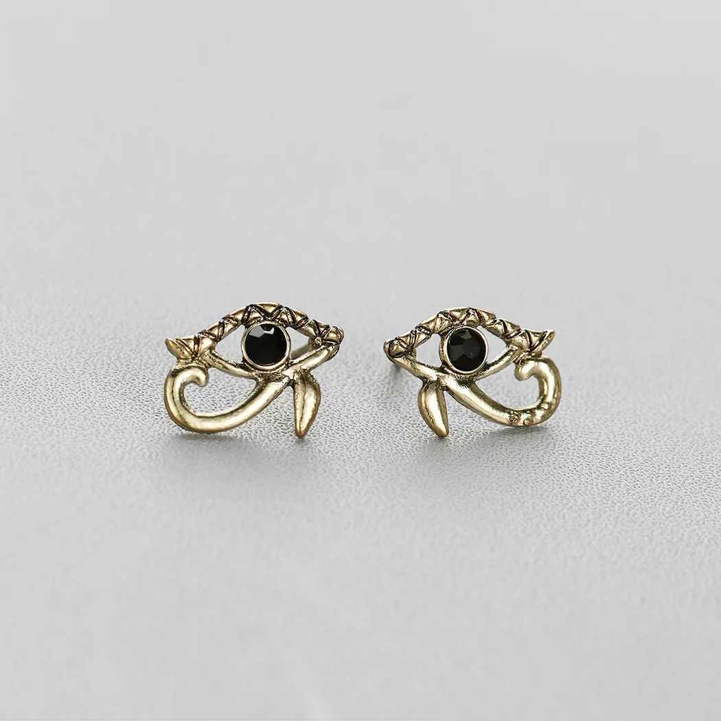 QIAMNI Ethnic Evil Eye Earrings For Women Vintage Mysterious Ancient Egypt Egyptian Pharaoh Eye Of Horus Earring Jewelry Gift