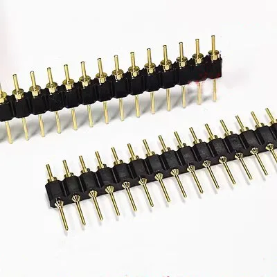 5pcs 1x40p 2x40 2.54mm 2.0mm Round Hole Tin Gold Female Needle Single Row 0.1