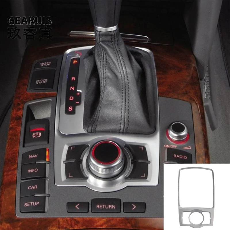 Car Styling Switch Button Engine Start Stop decoration Cover Stickers Trim For Audi A6 C6 S6 2005-2011 Auto Interior Accessories