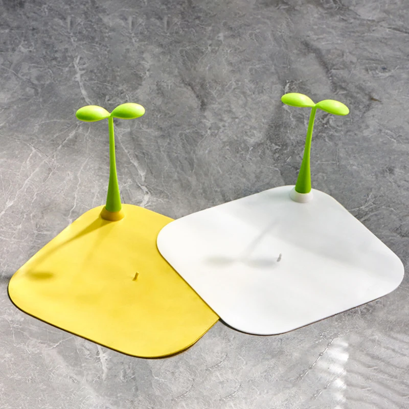 Anti-insect Silicone Plugs Small Grass Sprouts Sewer Bean Sprouts Shape Deodorant Mat Anti-odor Floor Drain Cover Kitchen Bath