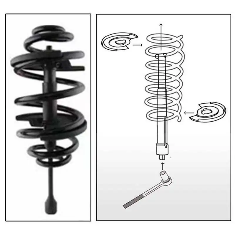 

Инструмент для снятия и установки пружин задних амортизаторов Mercedes-Benz A-arm для OLIVER с кейсом для переноски - Kuntai