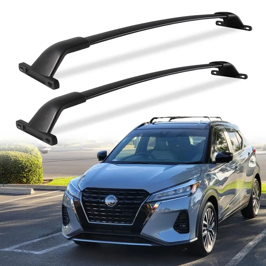 Duty Aluminum Alloy Cross Bars for Nissan Kicks 20162024 Easy Installation Warranty 2 Years Compatible with Roof Boxes, Bags, Ka