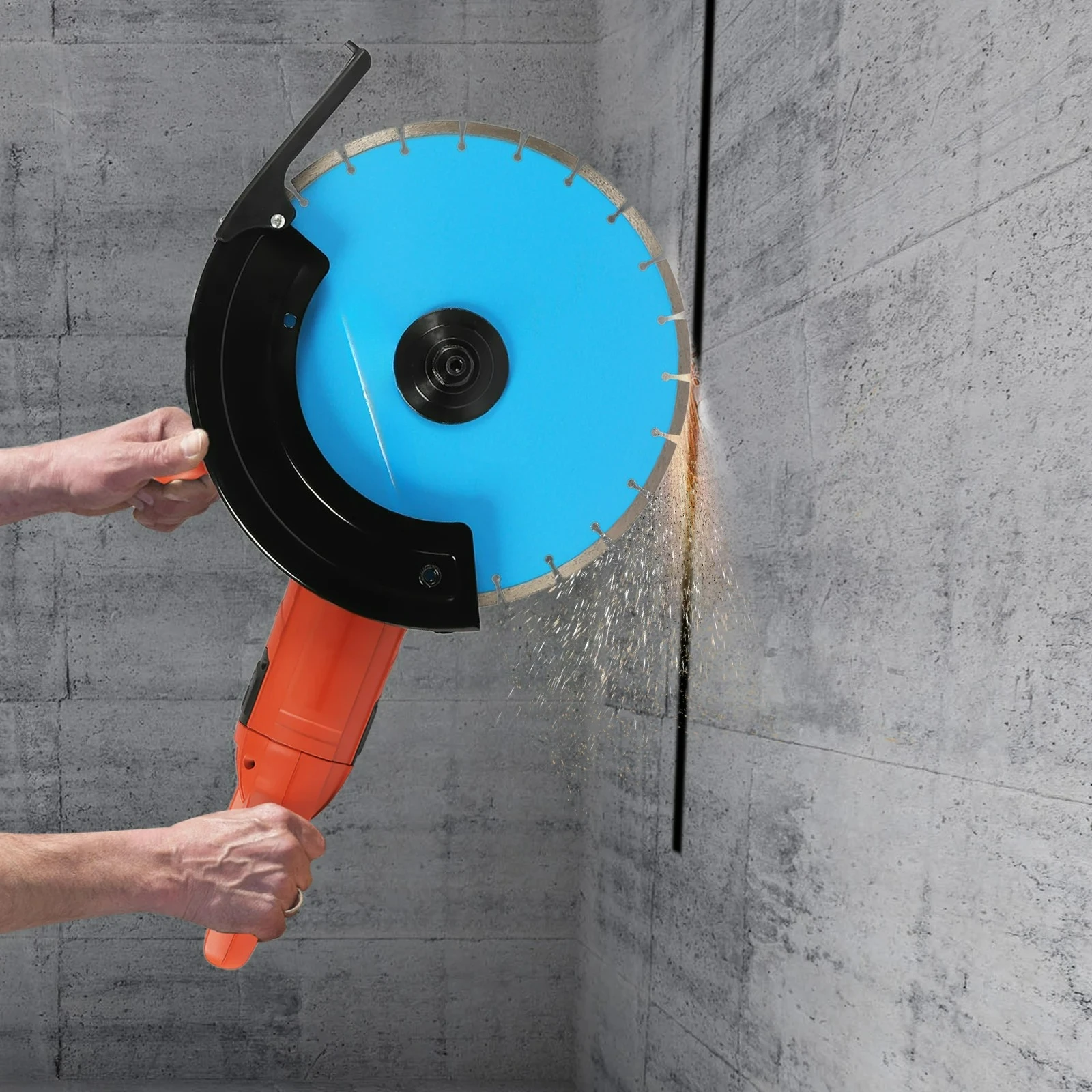 Customizable Corded Electric Handheld Concrete Saw 3000W Pure Copper Motor Rotating Handle