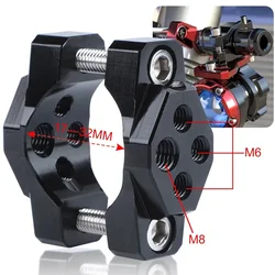 32mm Motorcycle Handlebar Bumper Mount Bracket Clamp For LED Spotlight Fog Light Aluminum Alloy And Has High Wind Pressure Resis
