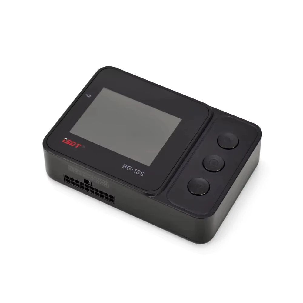 ISDT BG-18S Smart Battery Lipo Checker support LiHV/LiPo/ULiHV/LiFe Built-in safety For RC FPV Drones