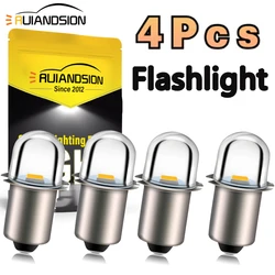 4Pcs Flashlight PR2 P13.5S LED 3000K Warm White / 6000K White 2835SMD Bike Work Light Bulb Headlight DC 3V 6V 4.5V 18V