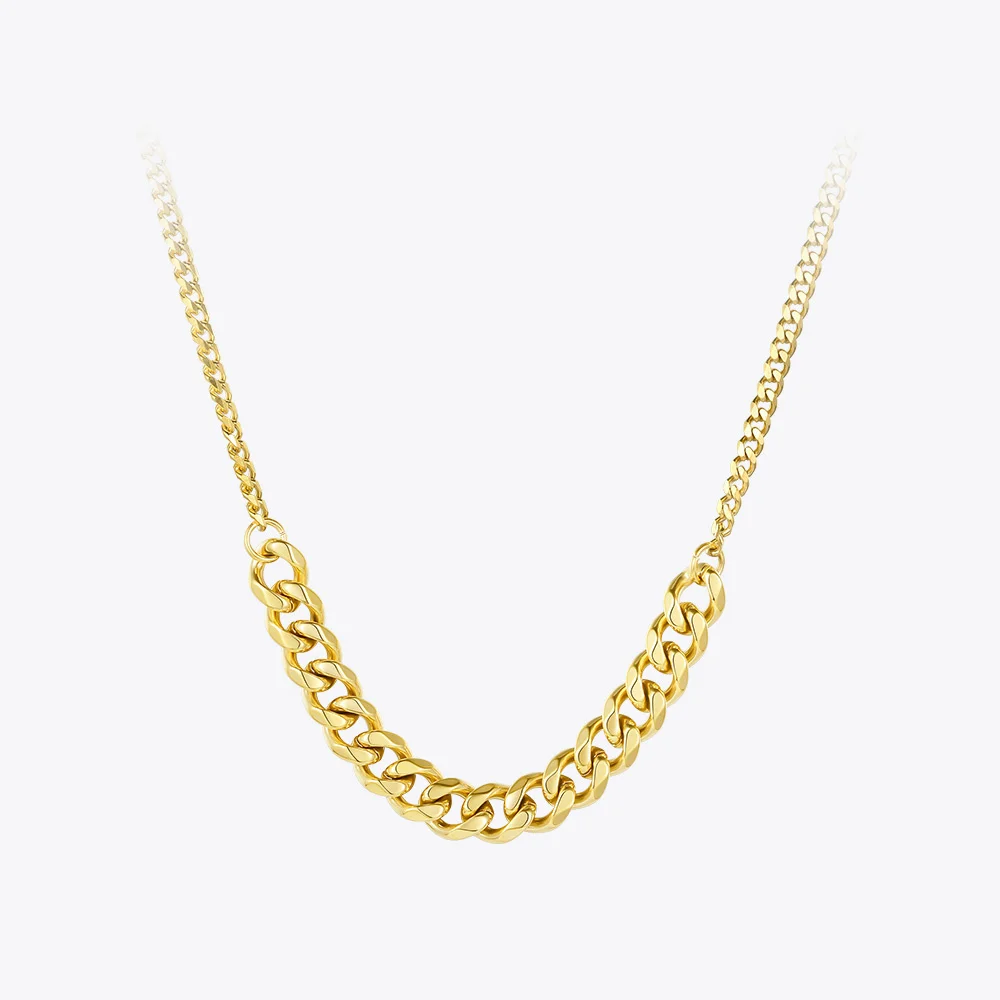 ENFASHION Link Chain Pendant Necklace Women Stainless Steel Gold Color Choker Necklaces Fashion Jewelry Collares 2020 P203078