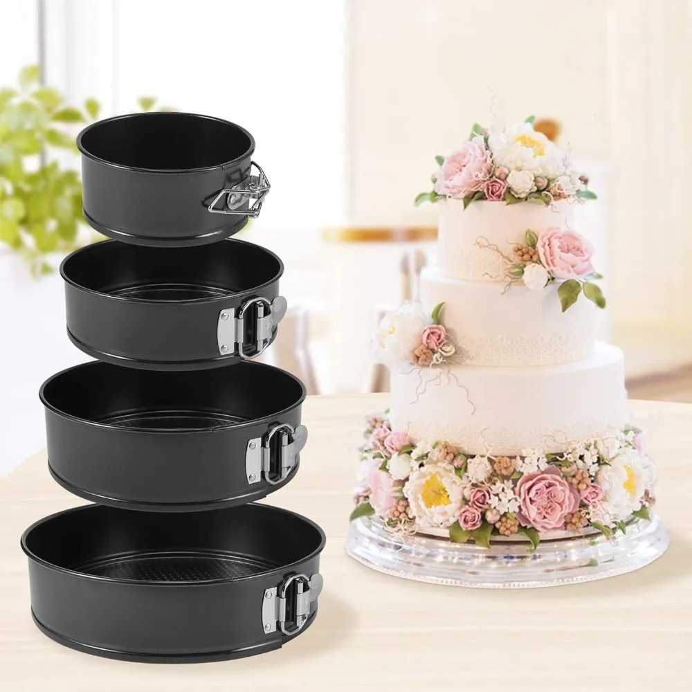 Mould tools Non Stick Baking Mould Leakproof Removable Bottom Cake Pan Carbon Steel Round Springform Pan Oven Safe