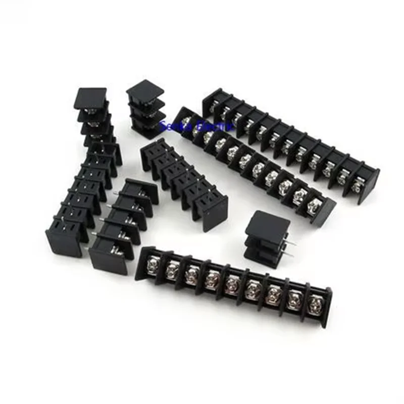 50pcs KF7.62 Barrier Terminal Block 300V/20A 5P/6P/7P/8P/9P/10P 7.62mm Pitch PCB Terminal Connector Straight-Pin Terminal Blocks