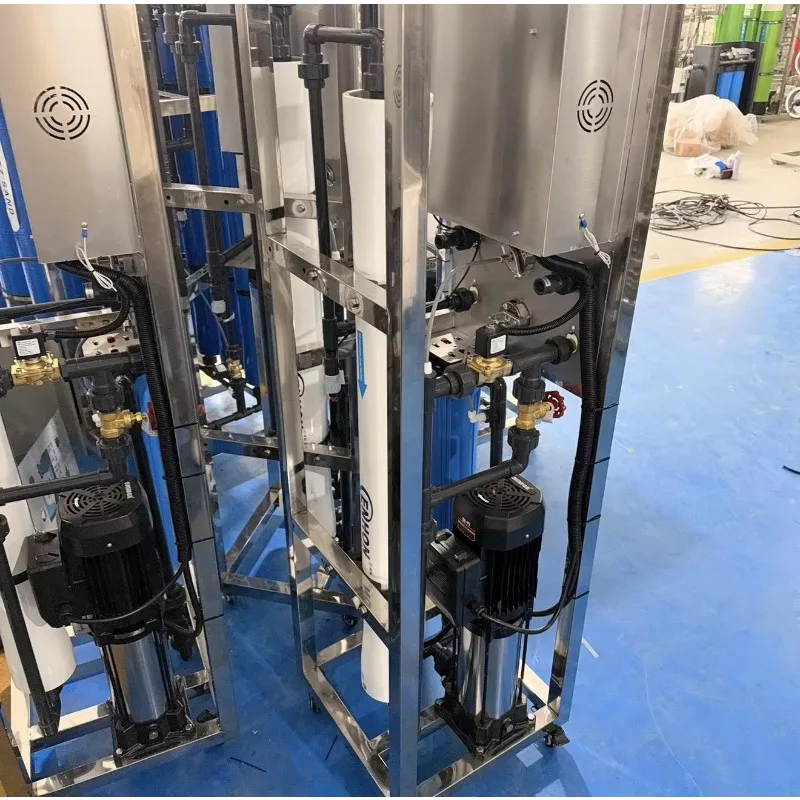 500LPH RO Water Host Skid PLC Automatic SS304 Machine Industrial Reverse Osmosis System For High TDS Ground Water Uzbekistan