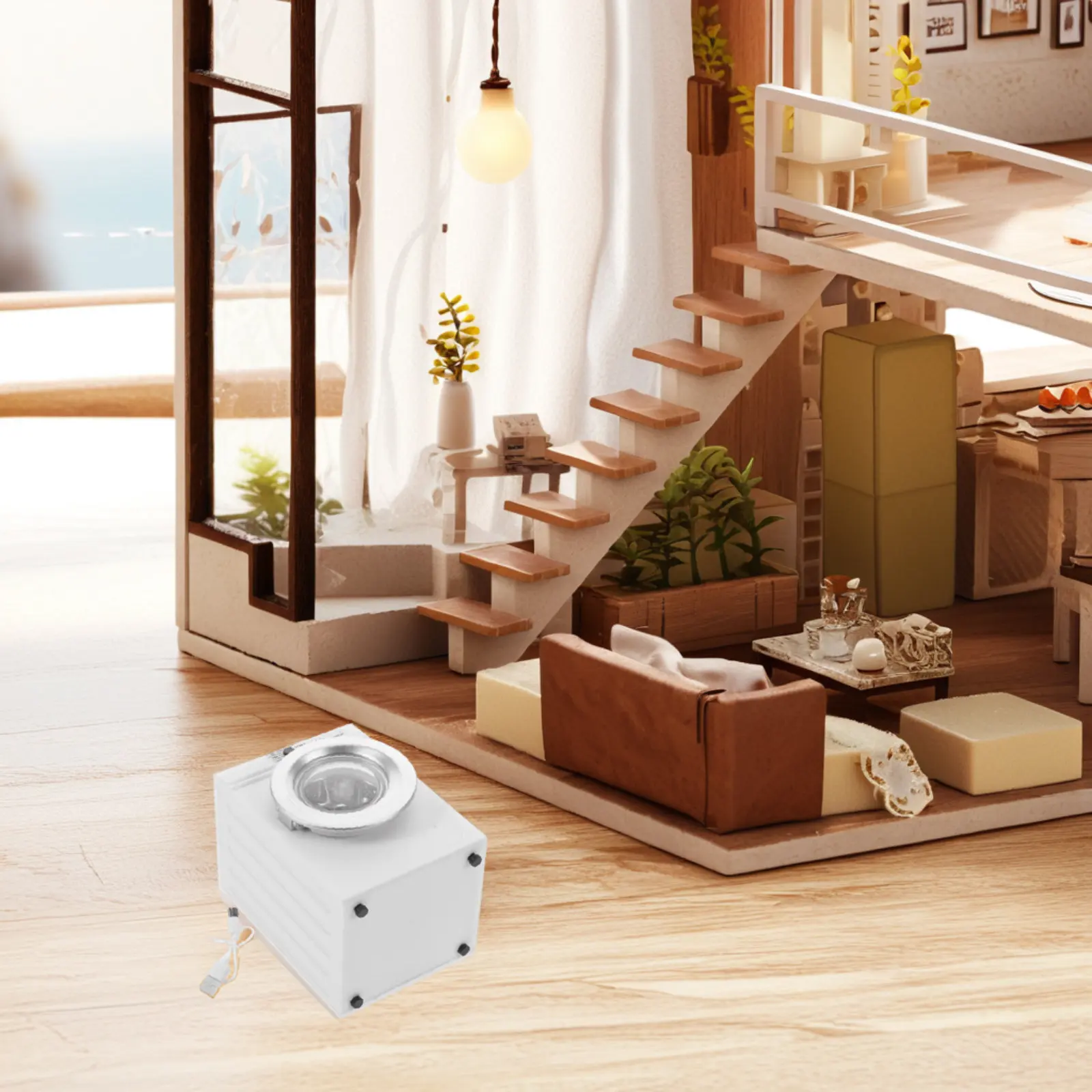 Mini 1:12 Scale Washing Machine Rechargeable Drum Rotation Portable Miniature Household Decor Mini Washing Machine Model