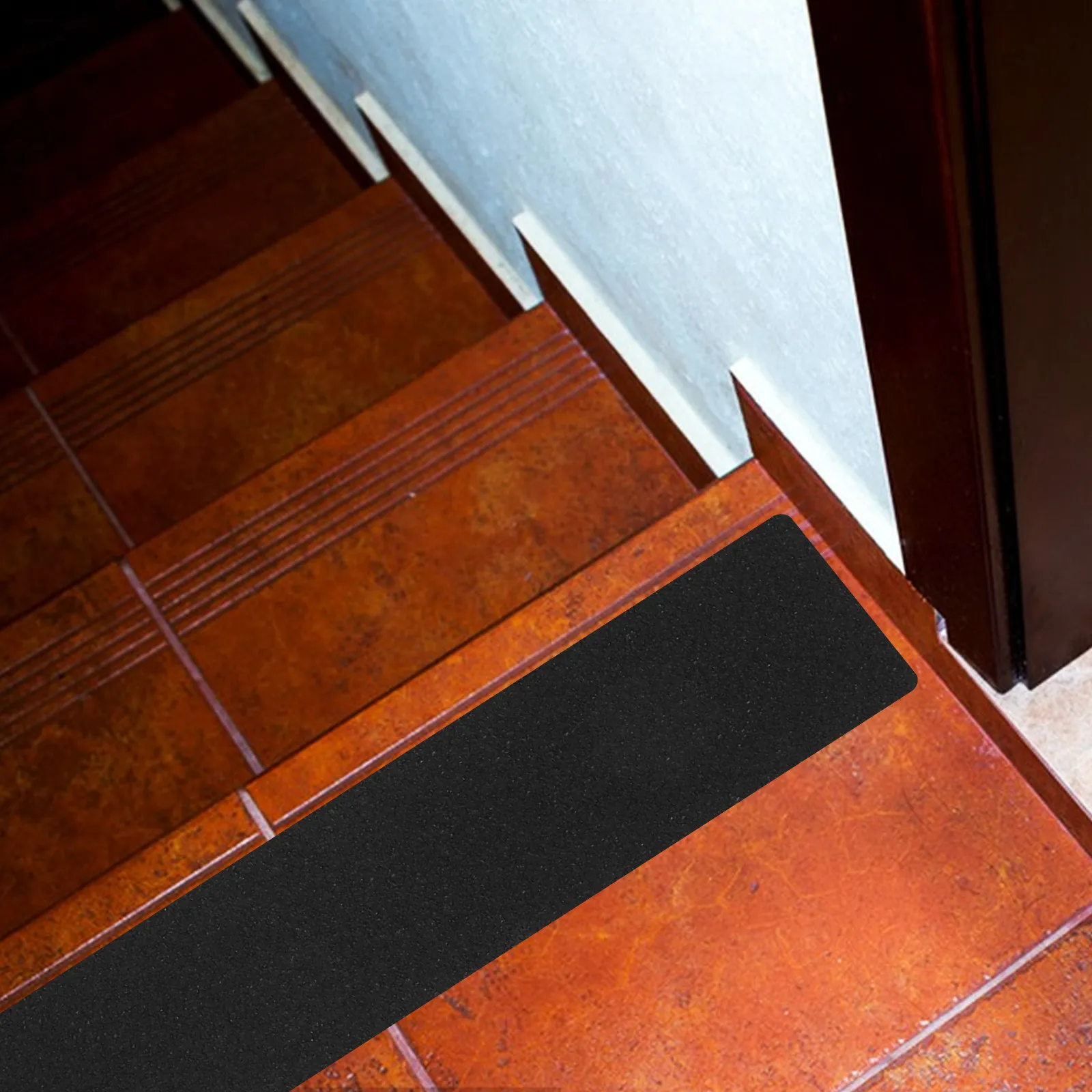 4Pcs Peva Non Slip Stair Tape Strips Waterproof Anti Slip for Indoor Outdoor Stairs Steps Corridors Wood Tile Stone Concrete