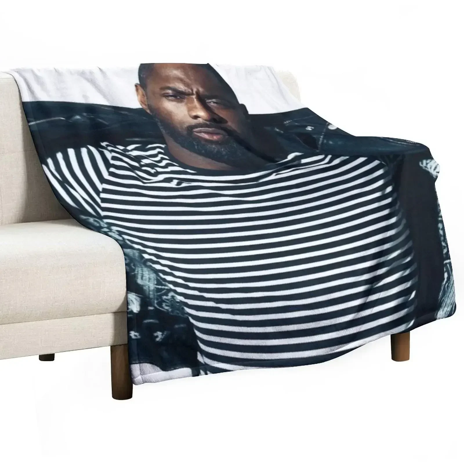 

idris elba Throw Blanket Retros Comforter Multi-Purpose Warm Blankets