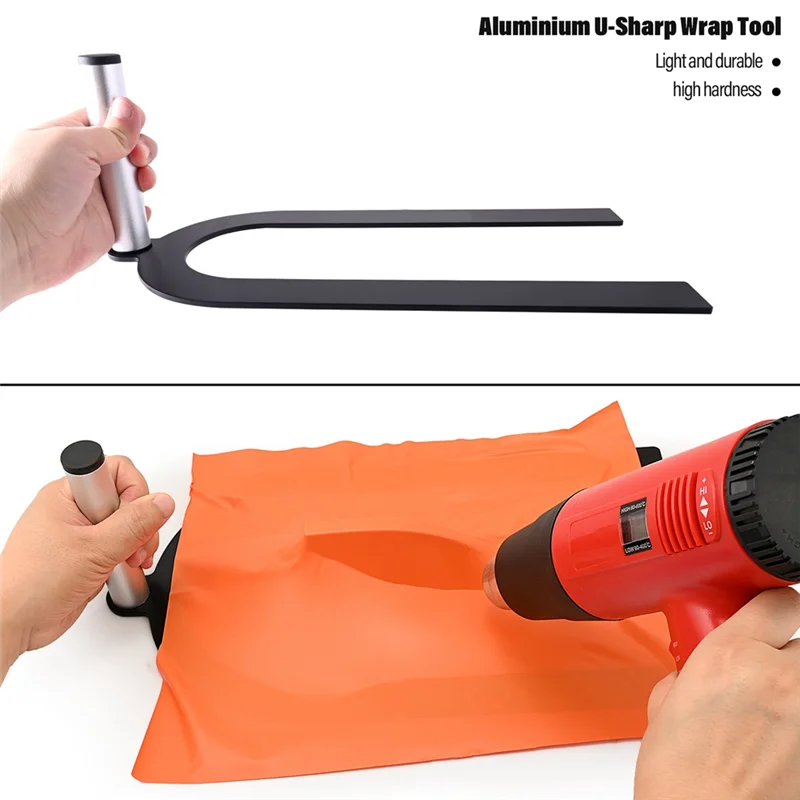 AT19-Car التفاف أداة-L-شكل الفينيل قضيب الرؤية الخلفية ملون ويندوز حماية سقف هوائي ملصق تركيب نمط السيارة #2