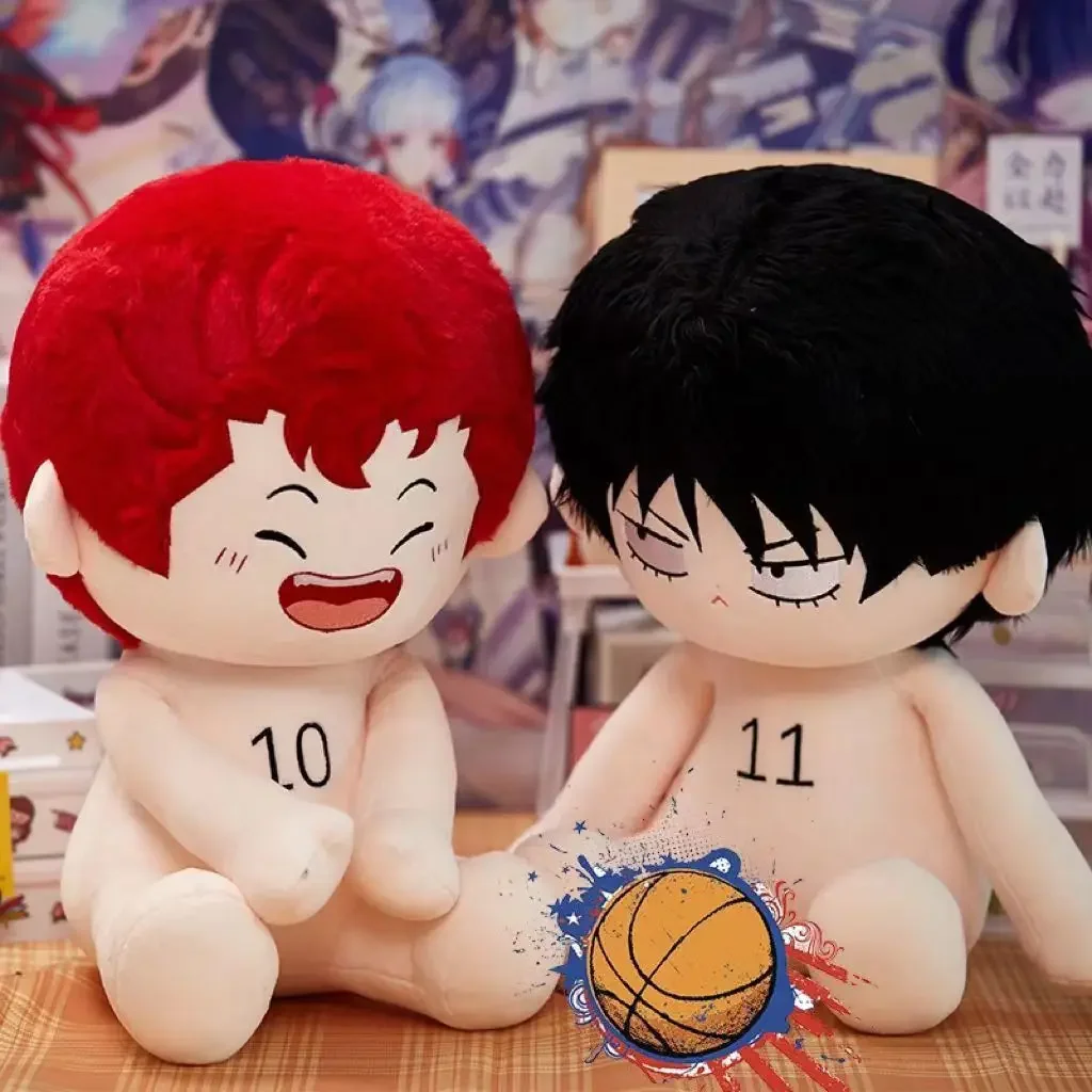 Anime  Rukawa Kaede Hanamichi Sakuragi Game Cosplay Plush Stuffed Cotton Body 40CM Doll Dress Up Toys Plushie Xmas Birthday Gift