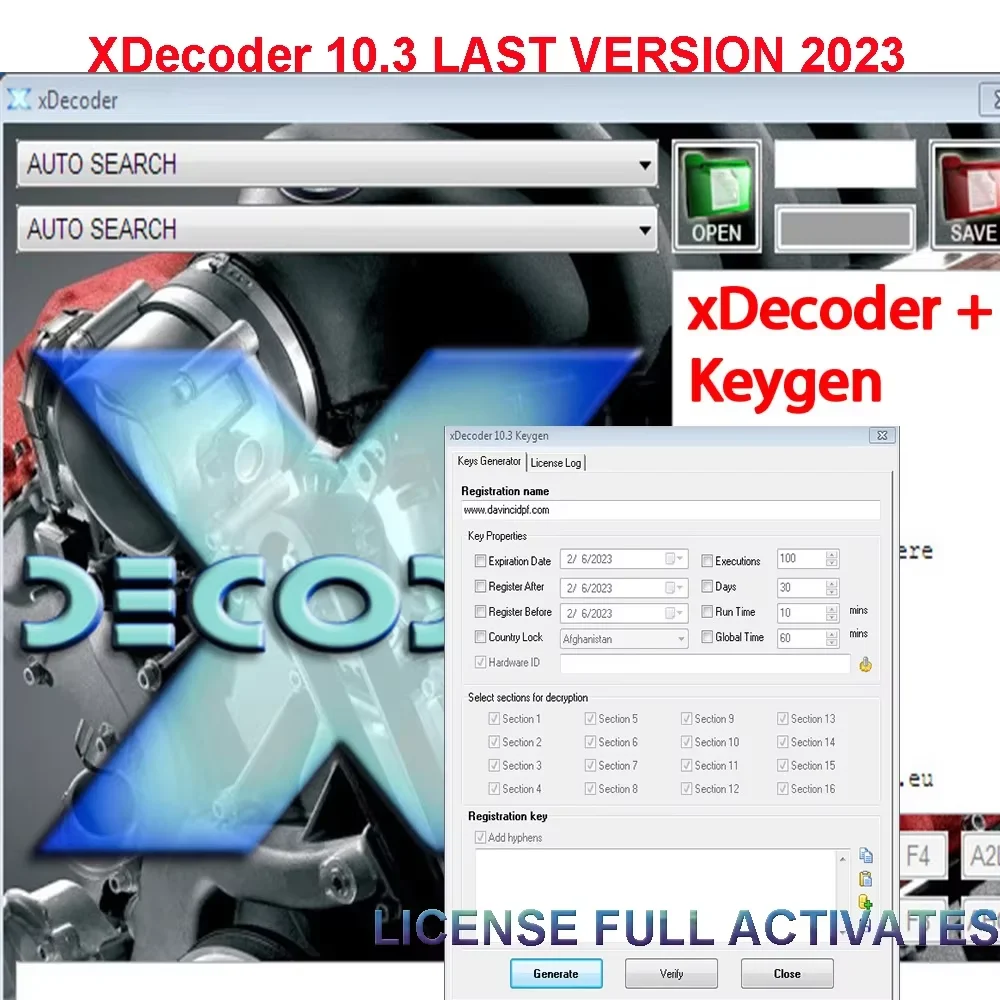 

Xdecoder 10.3 Met Gratis Keygen Voor Onbeperkte Gebruikers Levenslange Licentie Volledig Geactiveerde Auto Reparatie Tool Diagno