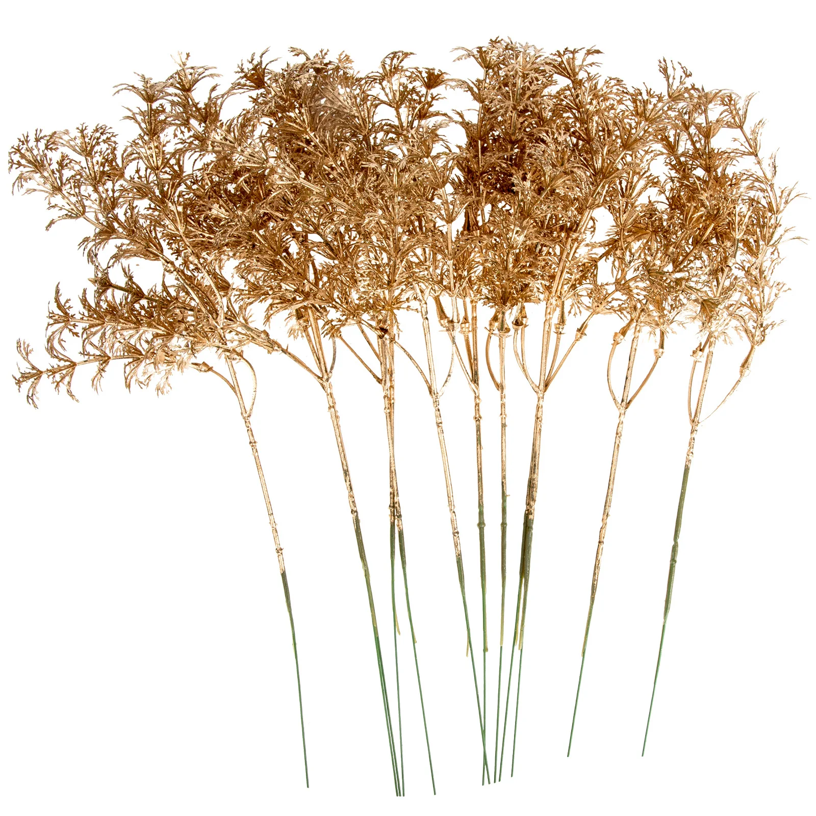 

12pcs Artificial Plant Decor Christmas Picks Glitter Fake Plants For Wreath Making Centerpiece Holiday Home Decor Xmas Tree Fall