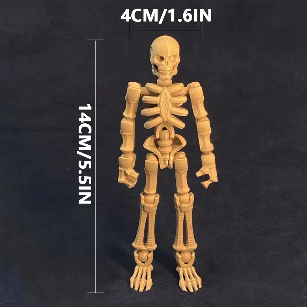 다관절 이동식 군인 액션 피규어, 인간 해골 군단 전사 마네킹, 3D 인쇄 장난감, SLG 보드 게임