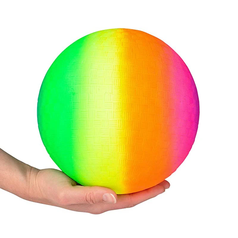 Kickballs Playground Balls 8.5Inch Rainbow Basketball Soccer Toy Children Outdoor Sports Games Kinderspielzeug