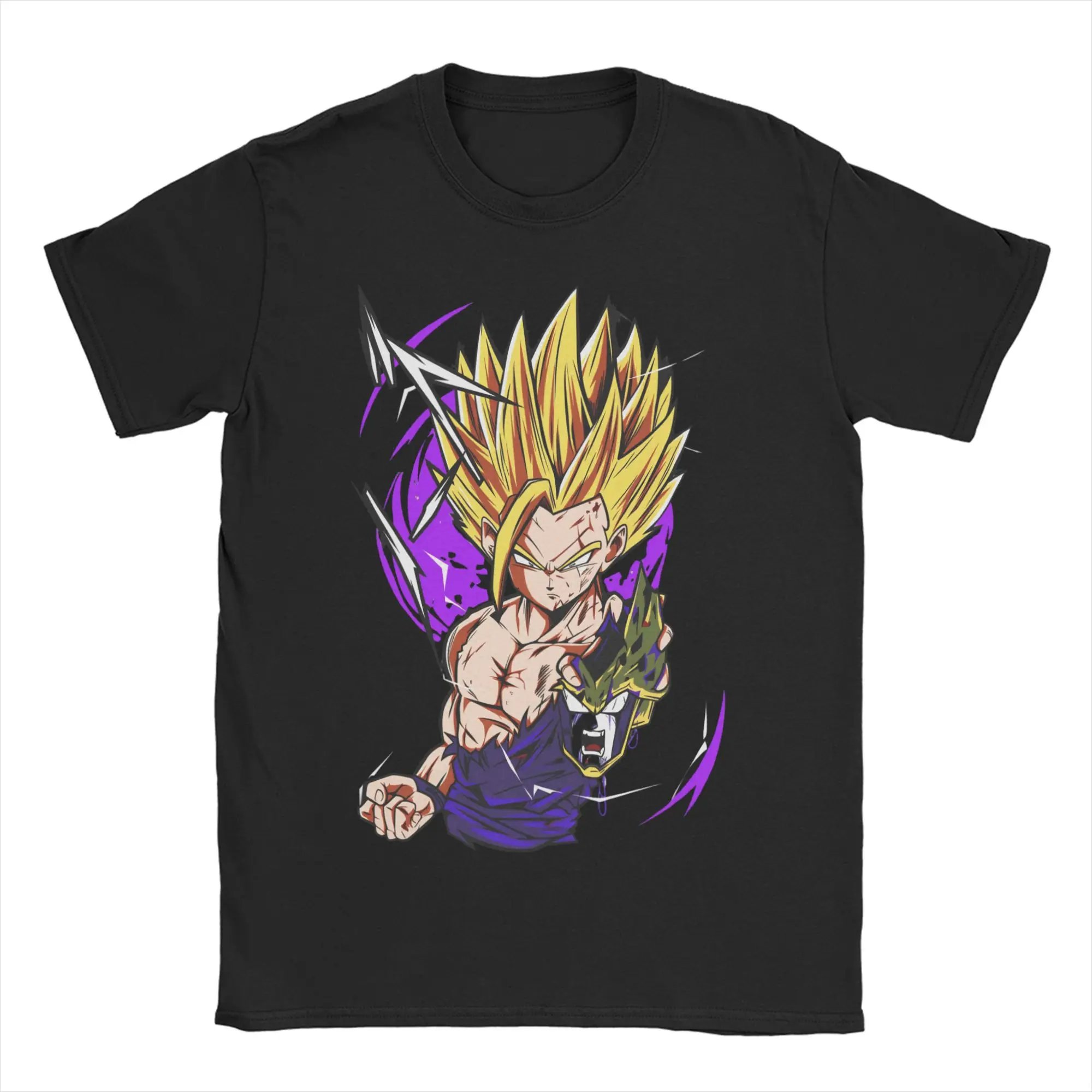 

Футболка Dragon Ball Z Goku DBZ для мужчин и женщин, повседневная футболка из чистого хлопка с круглым вырезом, футболка с изображением Сайян, одежда с короткими рукавами, классическая одежда