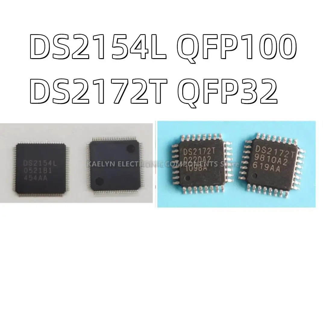 

5 шт./лот DS2154L DS2172T 1/1 трансивер Full E1 100-LQFP телекоммуникационный IC тестер частоты ошибок 32-TQFP
