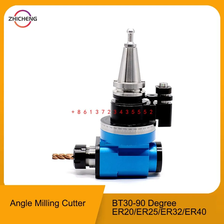 BT30-90 degree angle head side milling cutter handle BT30-AGER25 32 40 right angle milling head