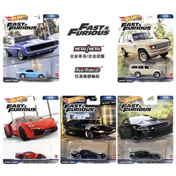 Original Hot Wheels Premium Car Fast & Furious Vehicles Chevy Camaro Toyota Land Cruiser Kid Boy Toys for Children Birthday Gift