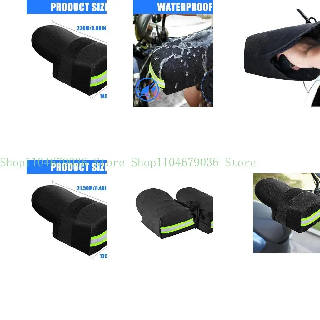 

652F Motorcycle Handlebar Gloves Motorcycle Handlebar Mitts for Long Cold Weather
