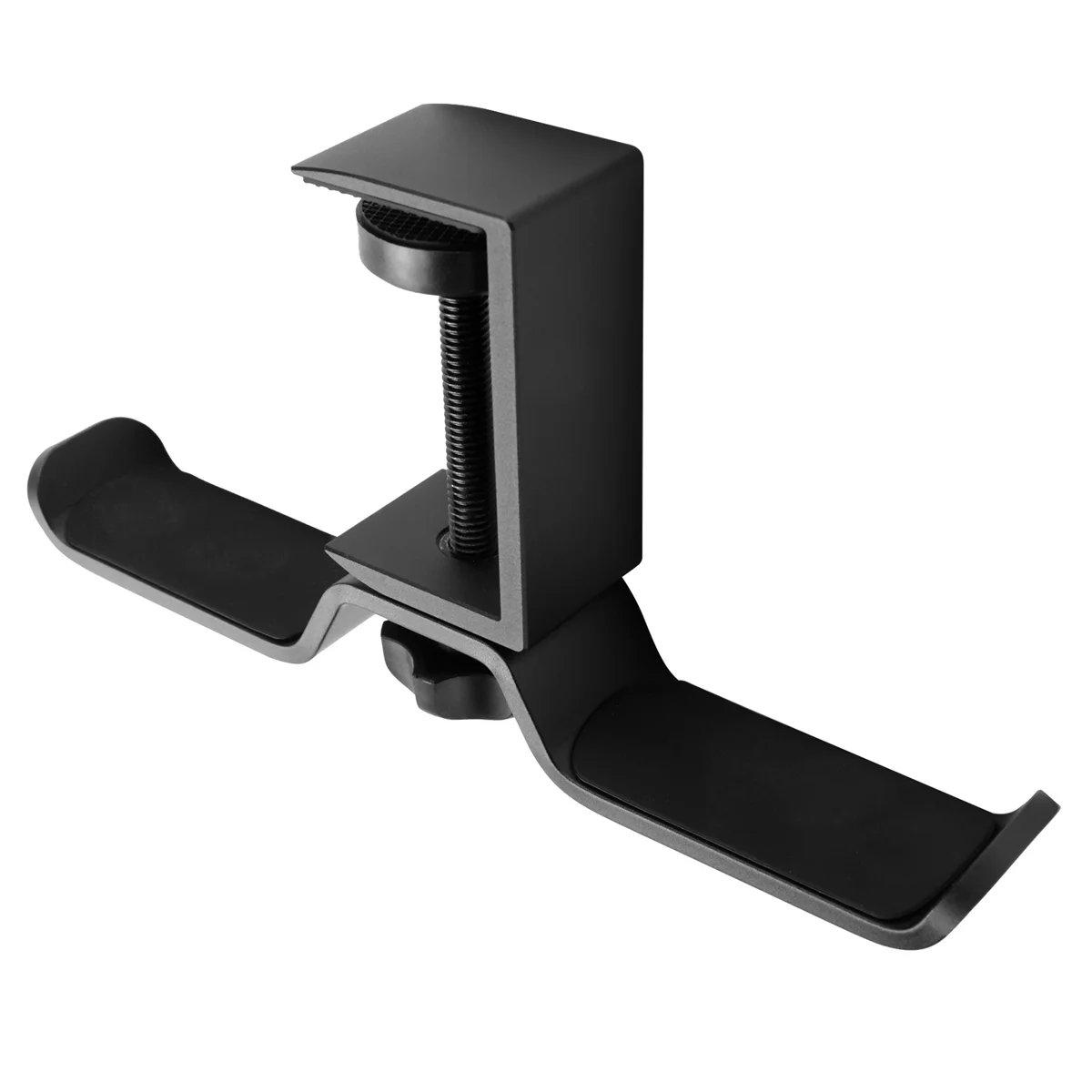 Dubbele Hoofdtelefoonstandaard Onder Bureau, Universele Pc Gaming Desk Hoofdtelefoonhanger, 360 Graden Draaiend, Oortelefoonhouder