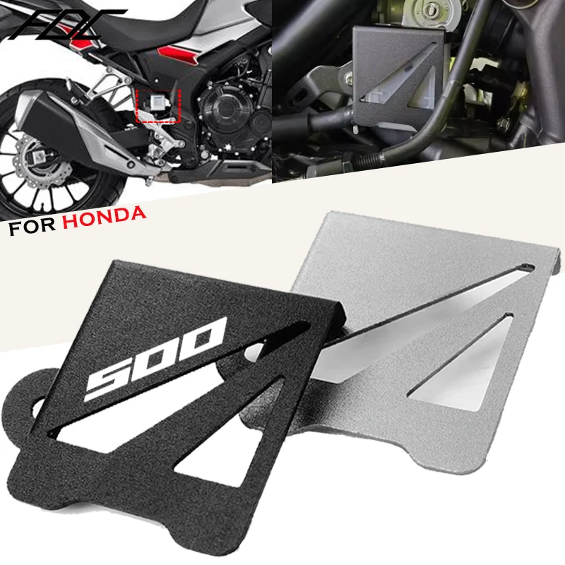 For Honda CB500X CL500 CB500F CBR500R 400X 400F Motorcycle Rear Brake Pump Fluid Tank Oil Cup Reservoir Guard Cover Protector