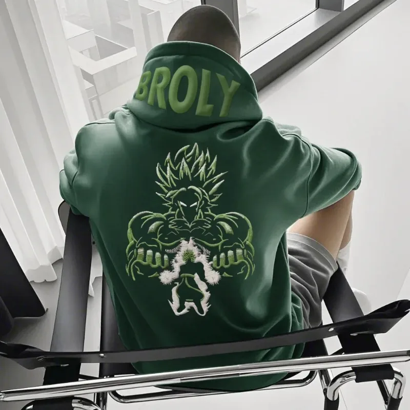 Dragon Ball Z Goku японская толстовка с капюшоном мужская черная хлопковая черная конструкция фиолетовые волосы розовая молния текст негабаритная уличная одежда в стиле аниме