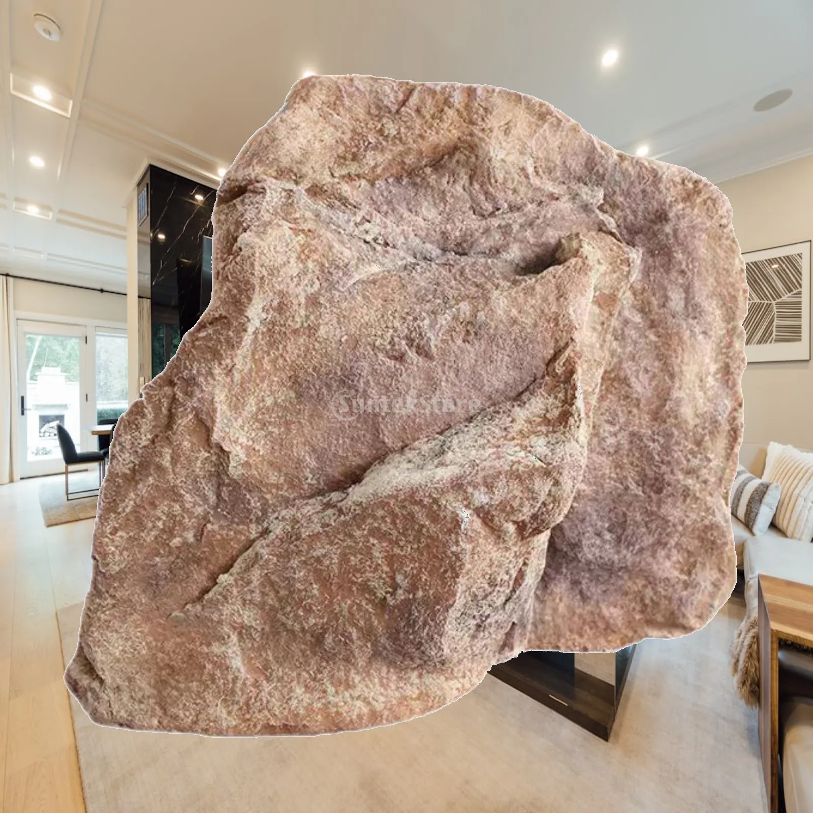 Artificial Rock Sandstone Landscape Ornament Versatile Lightweight PU Natural Texture for Outdoor Squares Garden