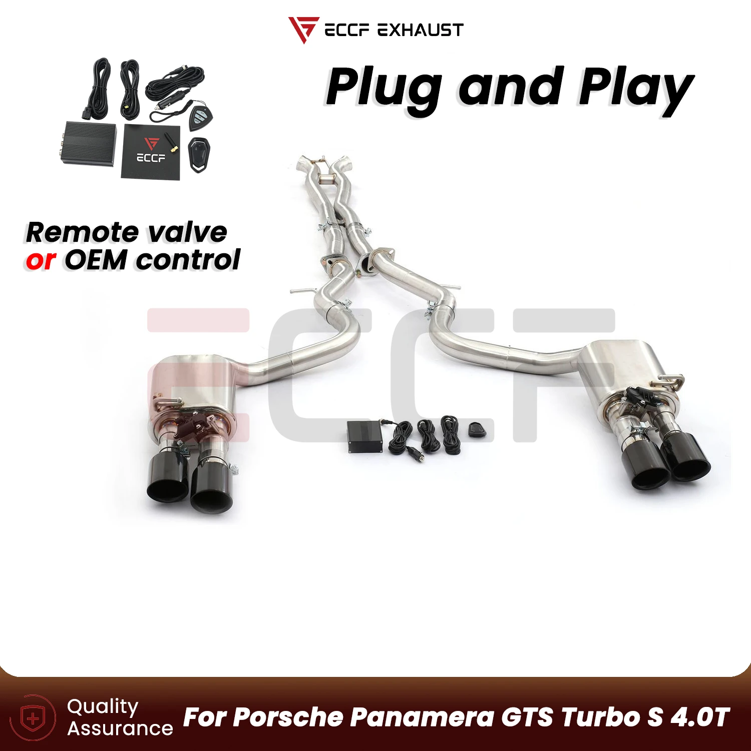 

Stainless steel Catback Exhaust For Porsche Panamera GTS Turbo S 4.0T Plug and Play Aggressive Exhaust Sound Performance Upgrade