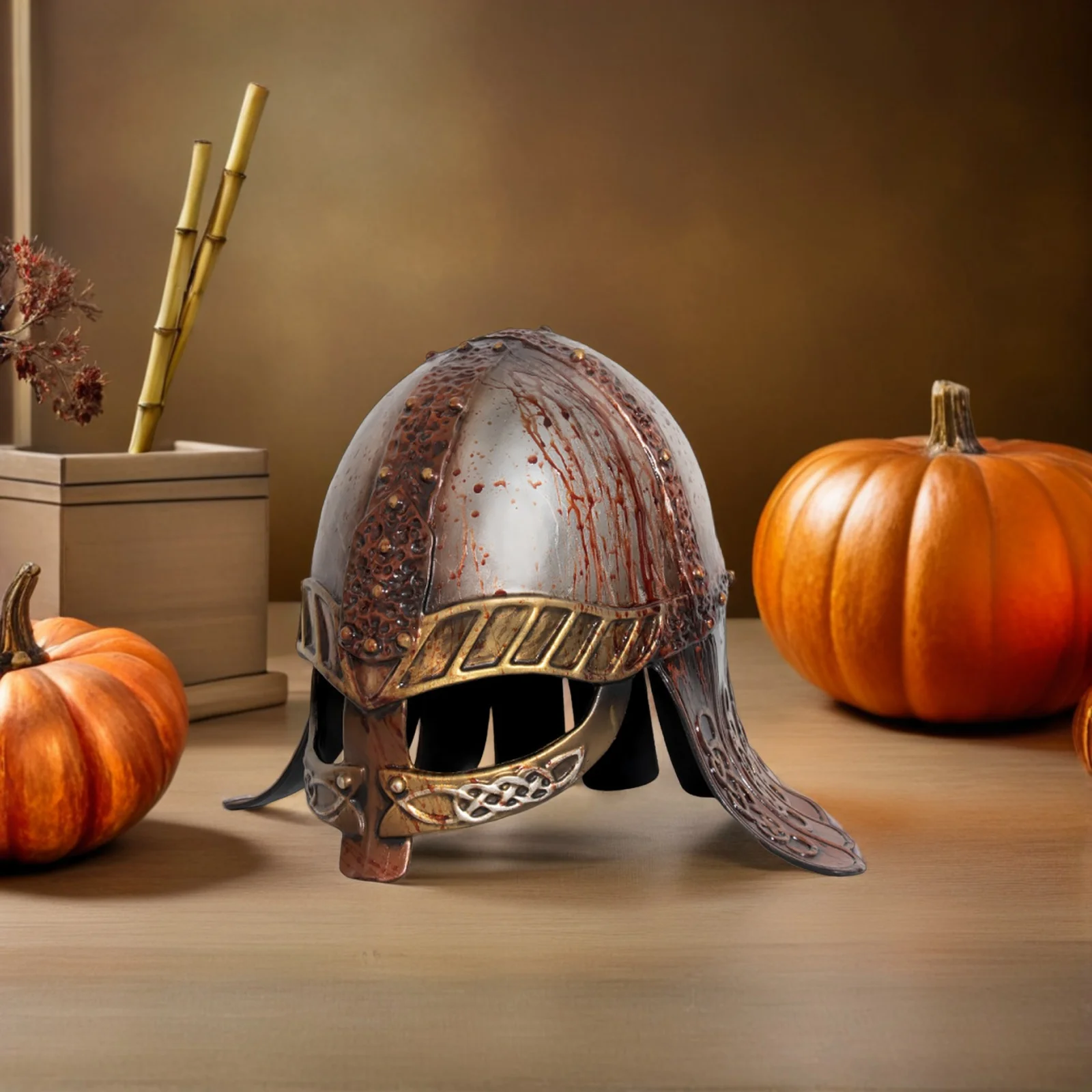 Wikinger-Hut für Damen und Herren, Cosplay-Kostüm, Mittelalterliches Accessoire, Party-Requisite, Realistischer Kriegerhut, Piratenkappe