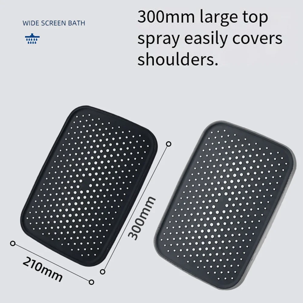 High Pressure Ceiling Mount Bath Top Spray Shower Head 36 0 ​​degree Rotation Eiling Mounted Design Degree Easy Installa