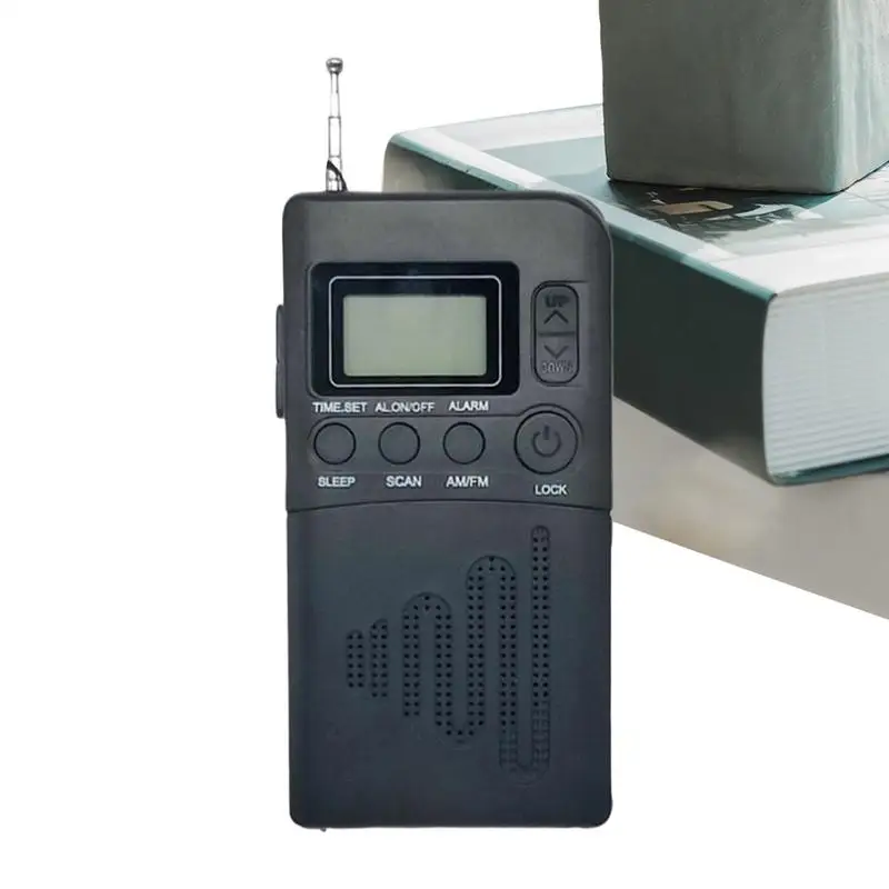 

Pocket AM FM Radio Transistor Radios LCD Digital Display Transistor Receiver For Home Beach Desktop Office Desk Camping