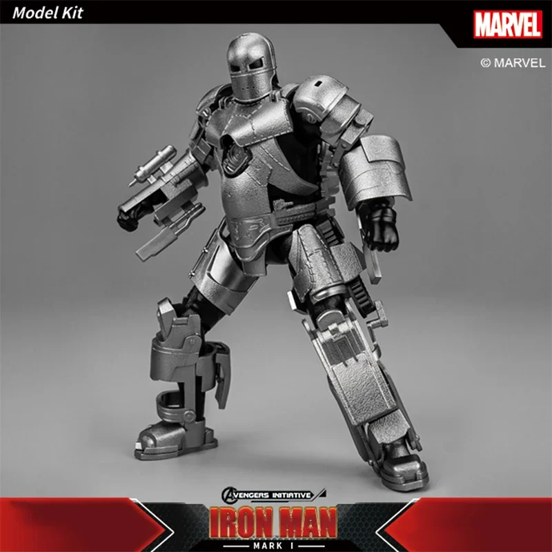 Marvel Iron Man MK1 1/12 figuras de acción Fondjoy montar juguete de primera generación Iron Man Material ABS juguete regalos de cumpleaños para niños