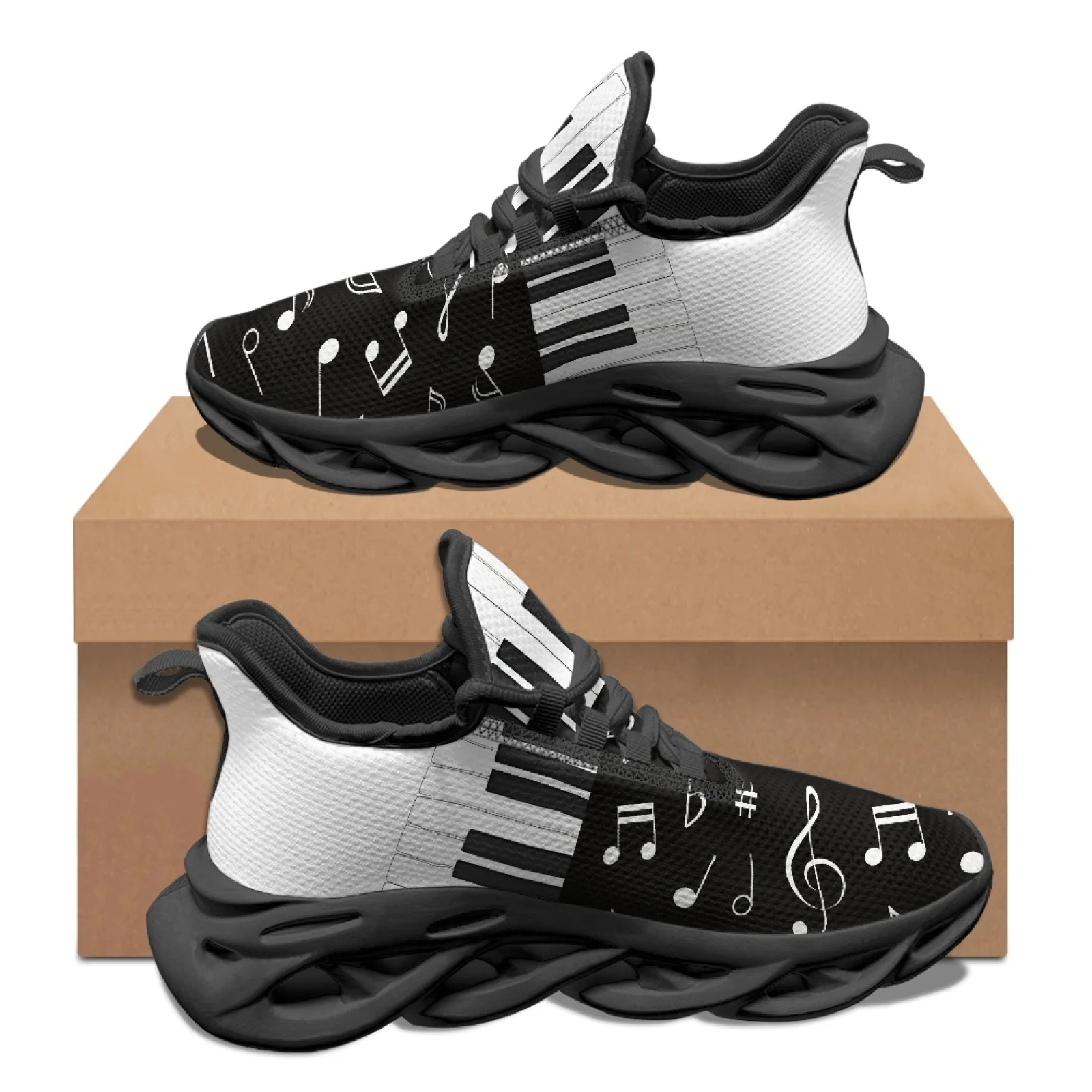 PENSTROLL Music notes Durable Mens Running Shoes Athletic Shoes for Daily Workout Casual Athletic Sneakers
