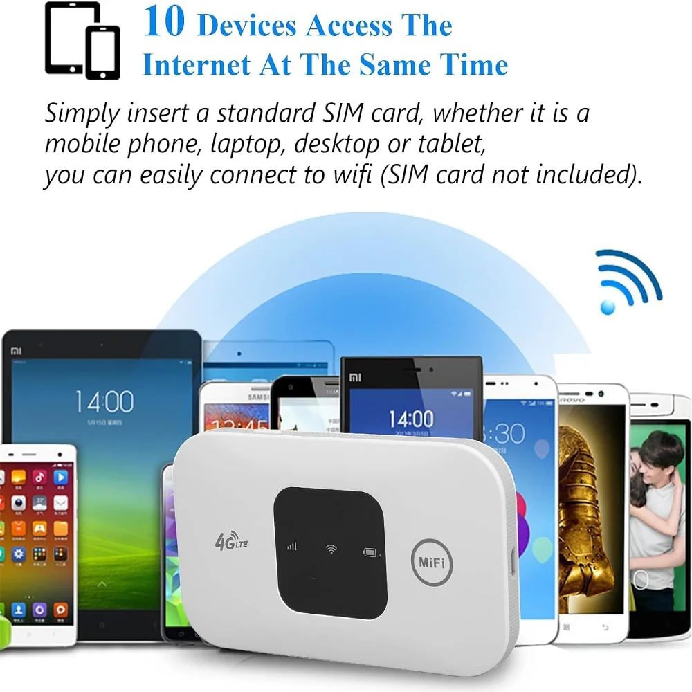 4G LTE WIFI Router Portable Wireless Network Expander Sim Card Slot USB Modem 150Mbps Pocket Hotspot Mobile Wifi Router for Home