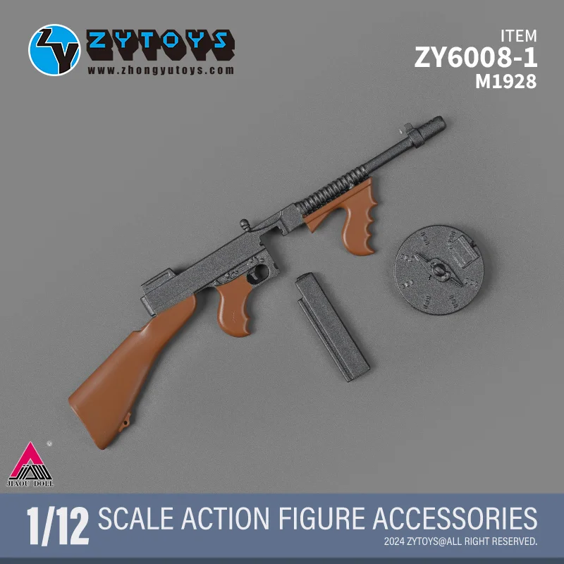 Zytoys zy6008 1/12 conjunto de armas m1928 98k rifle de atirador Bren mk43 ak74m mk13 m200 m82a1 modelo para bonecas de figura de ação de soldado de 6 ''