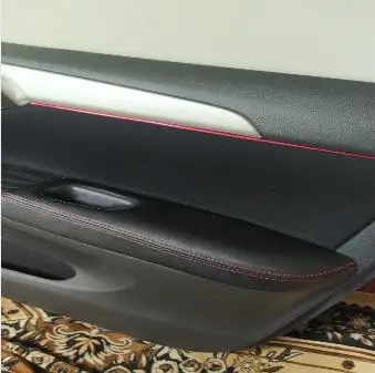 For Nissan Sentra 2012 2013 2014 2015  2016 2017 2018 Microfiber Doors Panel Armrest Leather Cover Protective  car interior