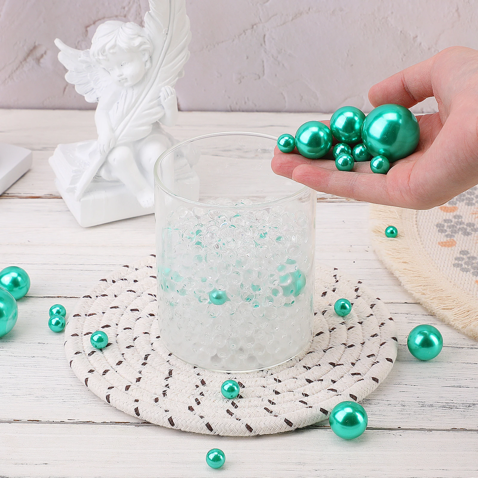 

125 Pcs Vase Pearl Embellishments Decoration Filler Bead Decorations for Craft Beads