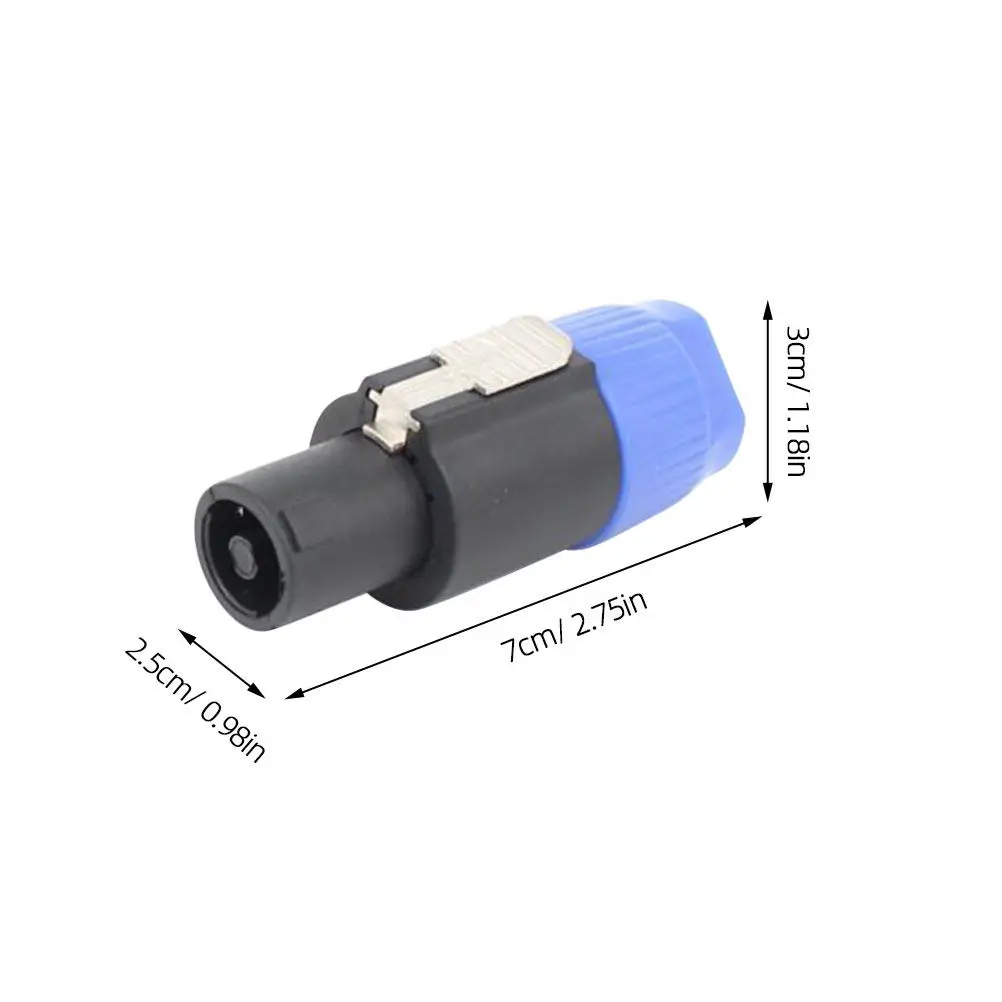 4Pcs Loudspeaker Connectors Premium Audio Connectors Four-Core Speaker Accessories Professional Studio Ktv Bar Sound Equipment